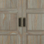 Meuble bas de rangement transitoire en bois massif Portland de 76 cm de large – 76 larg. x 36 prof. x 79 haut. (cm)