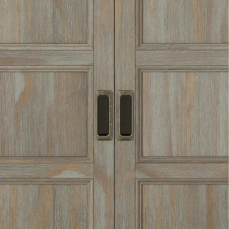 Meuble bas de rangement transitoire en bois massif Portland de 76 cm de large – 76 larg. x 36 prof. x 79 haut. (cm)