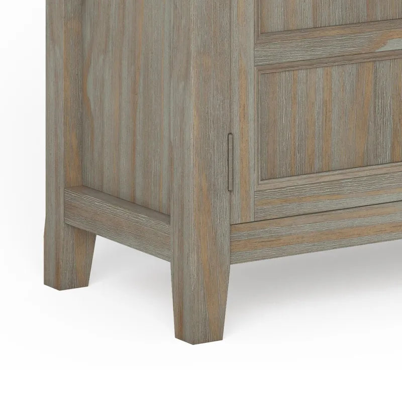 Meuble bas de rangement transitoire en bois massif Portland de 76 cm de large – 76 larg. x 36 prof. x 79 haut. (cm)