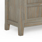 Meuble bas de rangement transitoire en bois massif Portland de 76 cm de large – 76 larg. x 36 prof. x 79 haut. (cm)