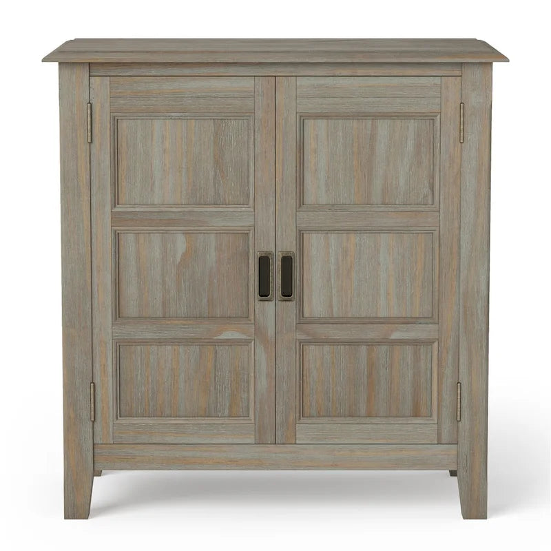 Meuble bas de rangement transitoire en bois massif Portland de 76 cm de large – 76 larg. x 36 prof. x 79 haut. (cm)