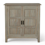 Meuble bas de rangement transitoire en bois massif Portland de 76 cm de large – 76 larg. x 36 prof. x 79 haut. (cm)