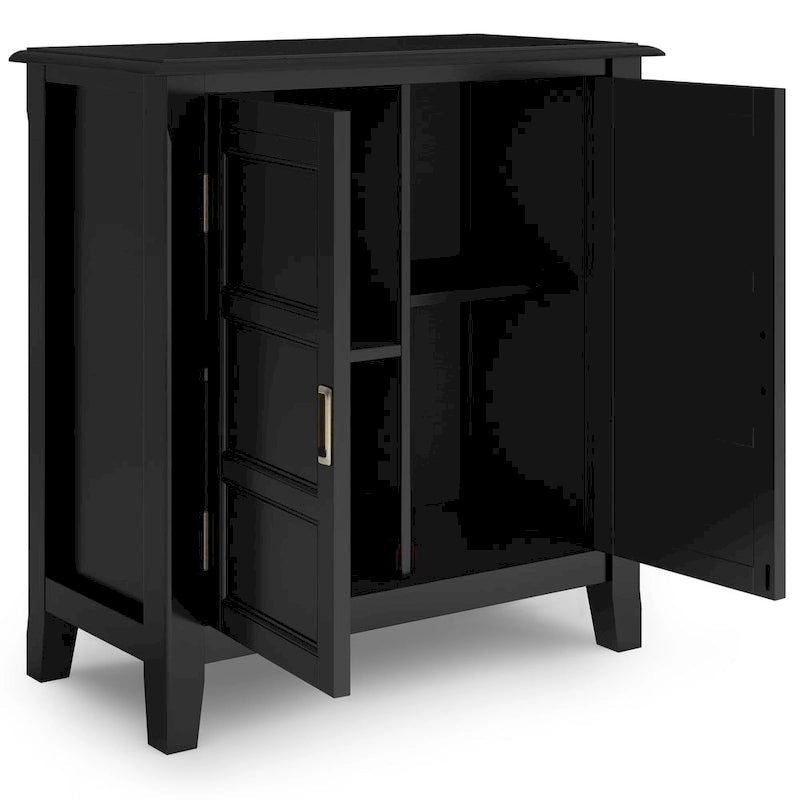 Meuble bas de rangement transitoire en bois massif Portland de 76 cm de large – 76 larg. x 36 prof. x 79 haut. (cm)
