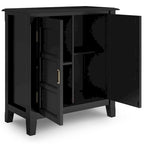 Meuble bas de rangement transitoire en bois massif Portland de 76 cm de large – 76 larg. x 36 prof. x 79 haut. (cm)