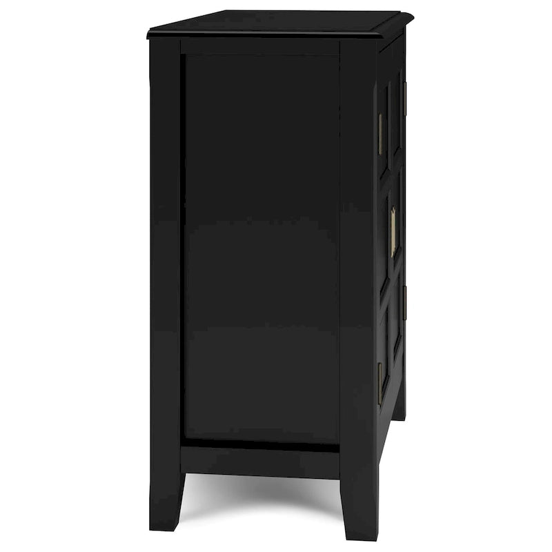 Meuble bas de rangement transitoire en bois massif Portland de 76 cm de large – 76 larg. x 36 prof. x 79 haut. (cm)