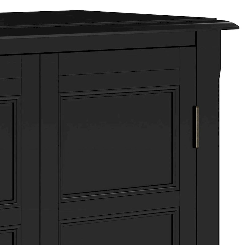 Meuble bas de rangement transitoire en bois massif Portland de 76 cm de large – 76 larg. x 36 prof. x 79 haut. (cm)