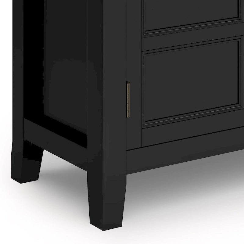 Meuble bas de rangement transitoire en bois massif Portland de 76 cm de large – 76 larg. x 36 prof. x 79 haut. (cm)