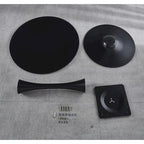 Table à manger Tulipe 80 cm, table à manger du milieu du siècle pour 2-4 personnes avec plateau rond en MDF, table à manger sur pied, table basse de loisirs