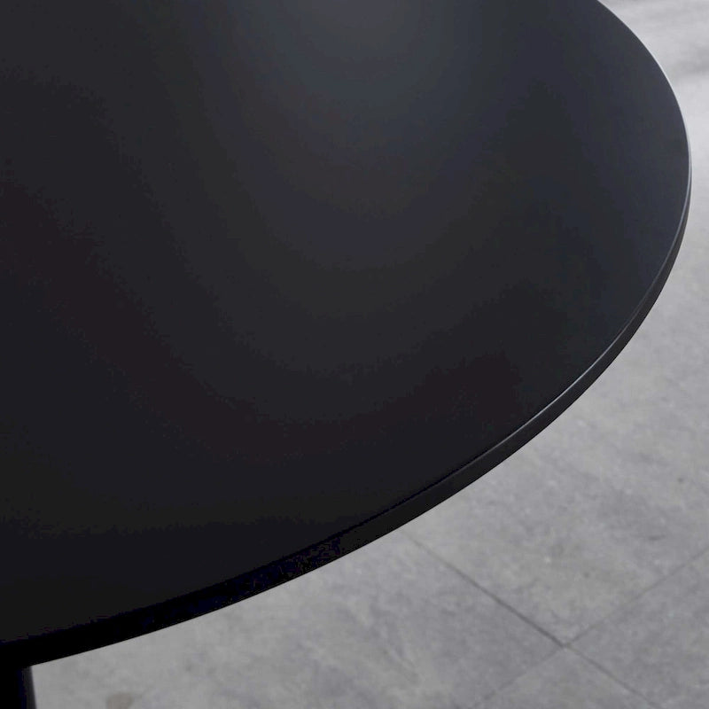 Table à manger Tulipe 80 cm, table à manger du milieu du siècle pour 2-4 personnes avec plateau rond en MDF, table à manger sur pied, table basse de loisirs