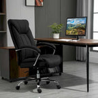 Chaise de bureau pivotante à dossier haut, en tissu de lin ergonomique avec accoudoirs et hauteur réglable