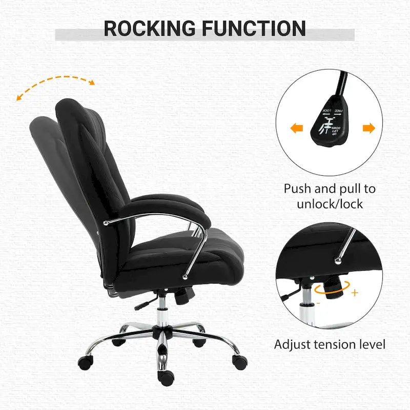 Chaise de bureau pivotante à dossier haut, en tissu de lin ergonomique avec accoudoirs et hauteur réglable