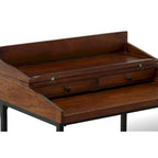 Bureau rustique Raleigh - Châtaigne/Noir