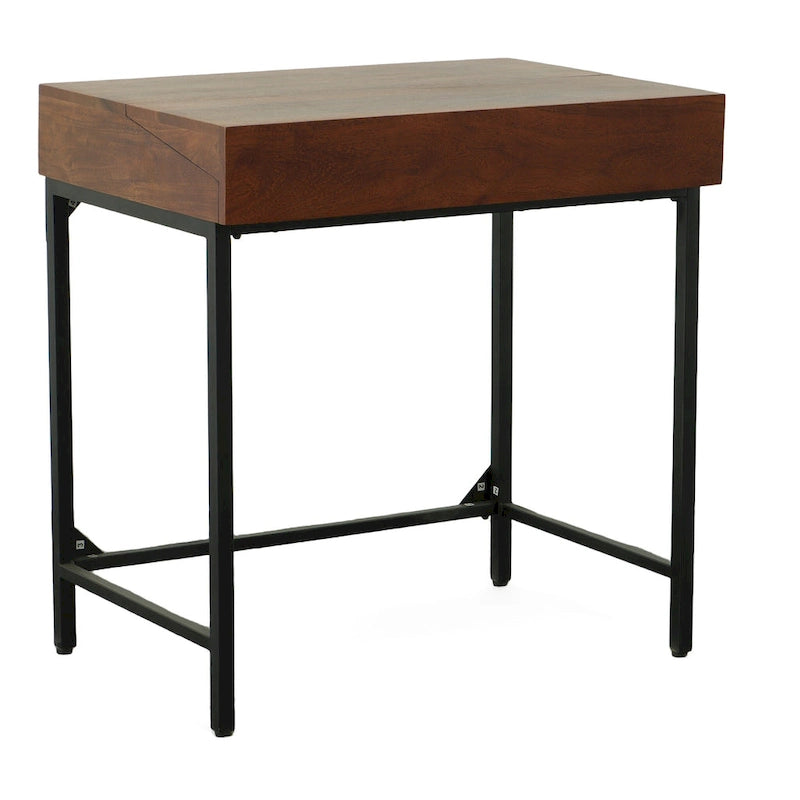 Bureau rustique Raleigh - Châtaigne/Noir