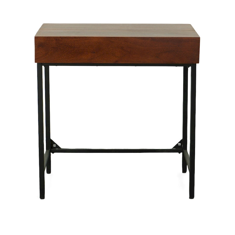 Bureau rustique Raleigh - Châtaigne/Noir