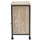 Table de chevet rustique avec tiroir et placard à 1 porte