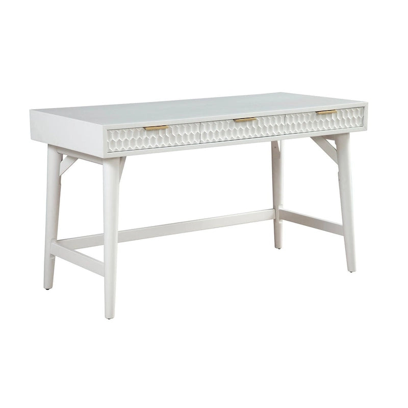 Grand bureau Blanc Perle, Blanc