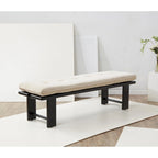 Banc moderne Rasema avec coussin - 61 L x 19 P x 18 H