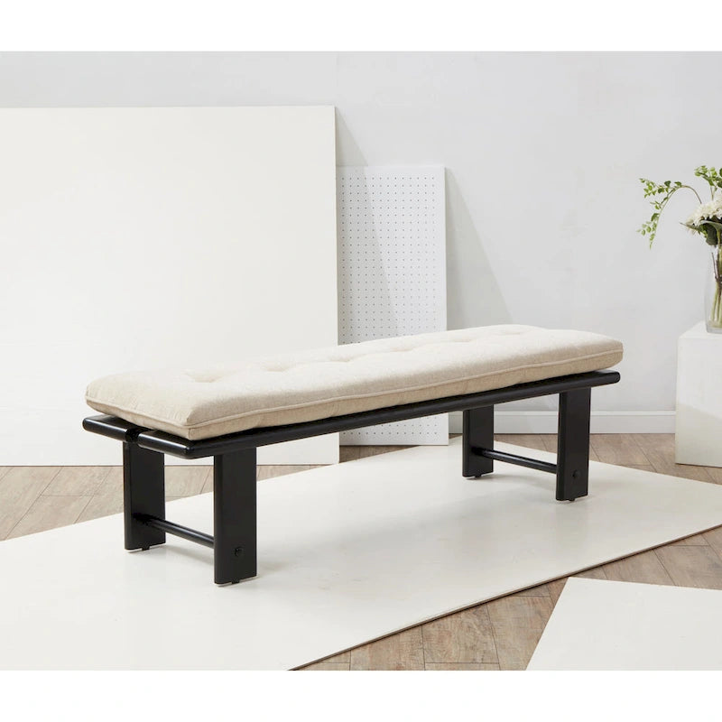 Banc moderne Rasema avec coussin - 61 L x 19 P x 18 H