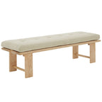 Banc moderne Rasema avec coussin - 61 L x 19 P x 18 H
