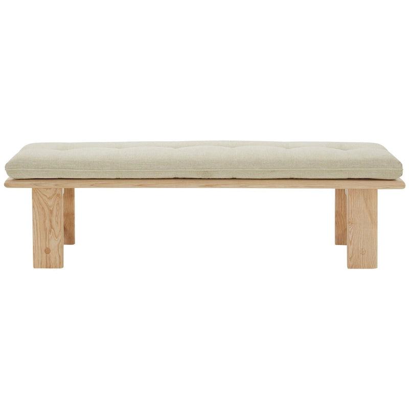 Banc moderne Rasema avec coussin - 61 L x 19 P x 18 H