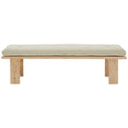 Banc moderne Rasema avec coussin - 61 L x 19 P x 18 H