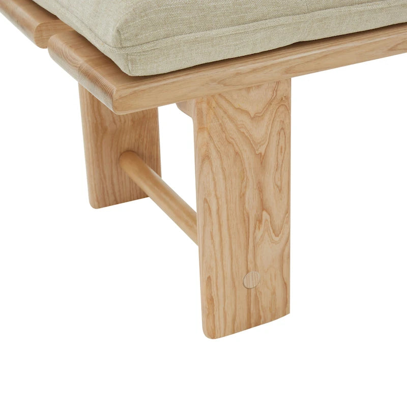 Banc moderne Rasema avec coussin - 61 L x 19 P x 18 H
