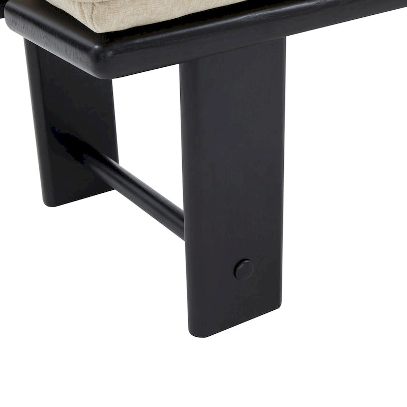 Banc moderne Rasema avec coussin - 61 L x 19 P x 18 H
