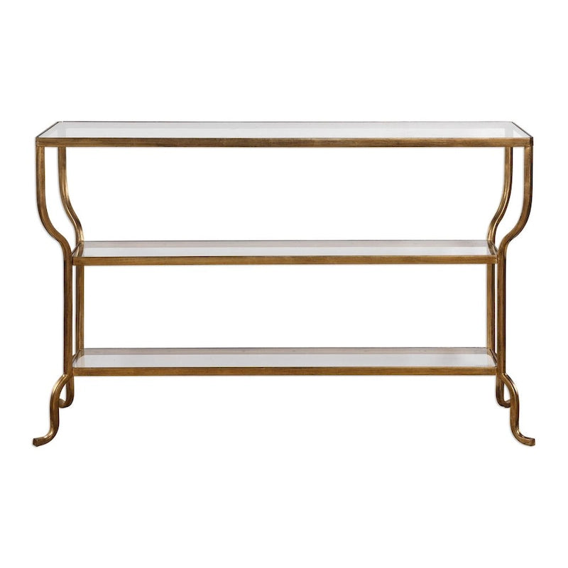 Console Deline dorée