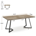 Bureau d'ordinateur à domicile, Bureau de direction en faux marbre blanc et doré de 55 pouces