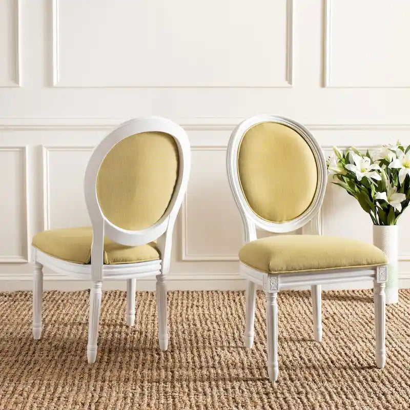 Chaise de salle à manger ovale parisienne Rona (lot de 2) - 20Lx20Px39H