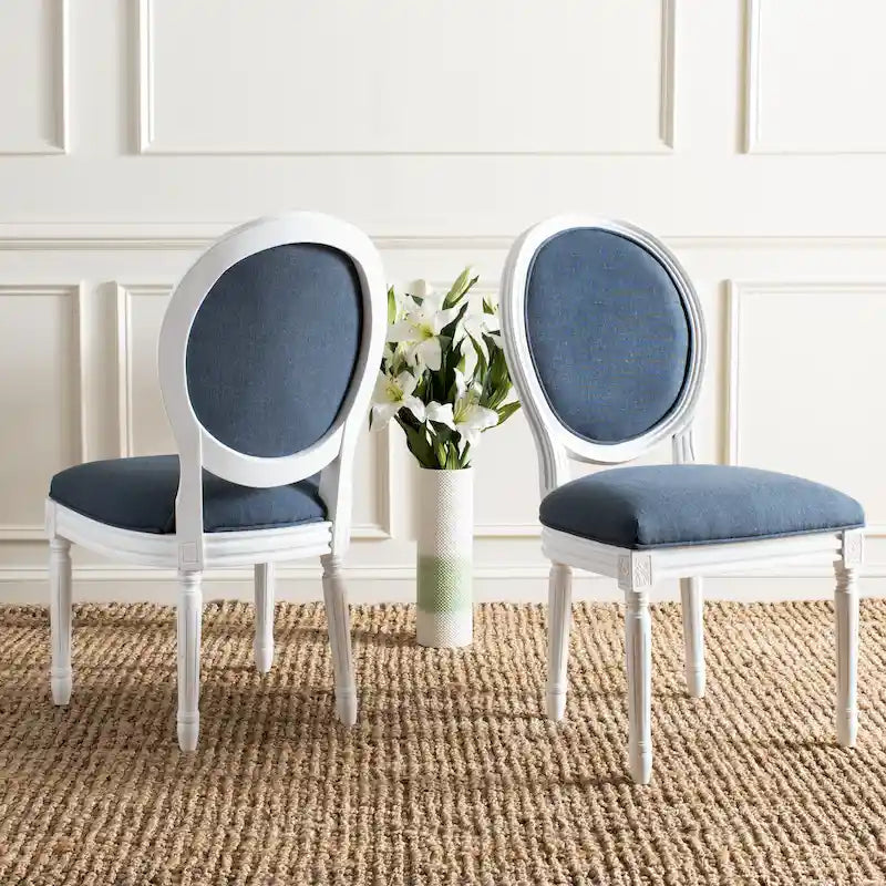 Chaise de salle à manger ovale parisienne Rona (lot de 2) - 20Lx20Px39H