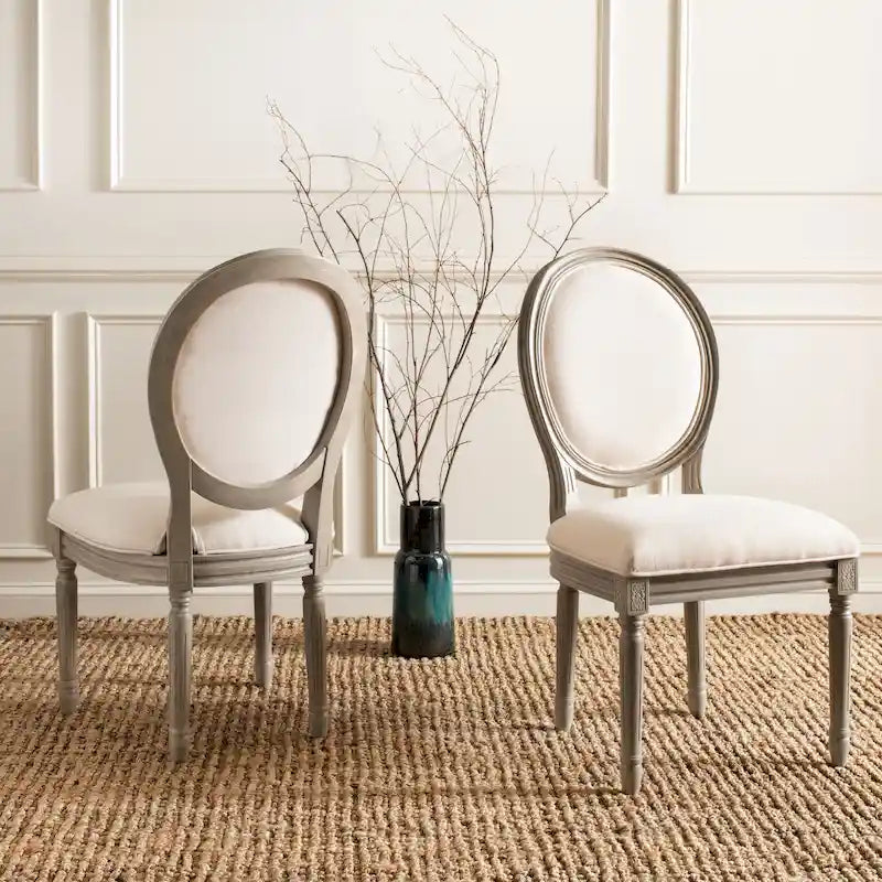 Chaise de salle à manger ovale parisienne Rona (lot de 2) - 20Lx20Px39H