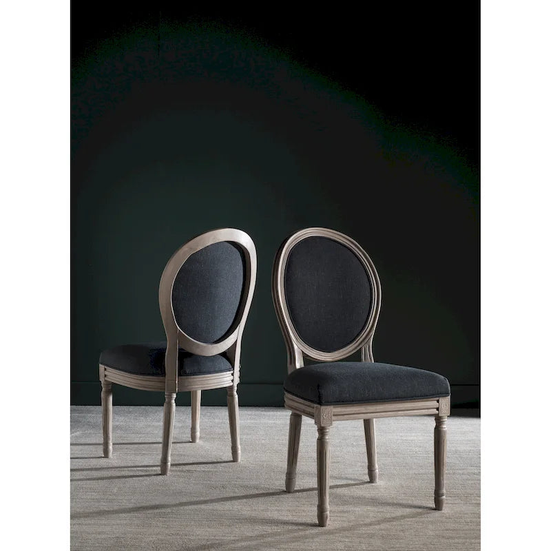 Chaise de salle à manger ovale parisienne Rona (lot de 2) - 20Lx20Px39H