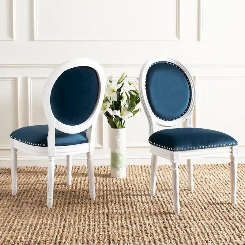 Chaise de salle à manger ovale parisienne Rona (lot de 2) - 20Lx20Px39H