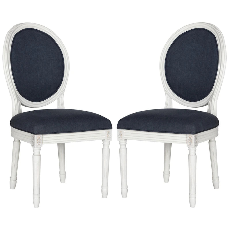 Chaise de salle à manger ovale parisienne Rona (lot de 2) - 20Lx20Px39H