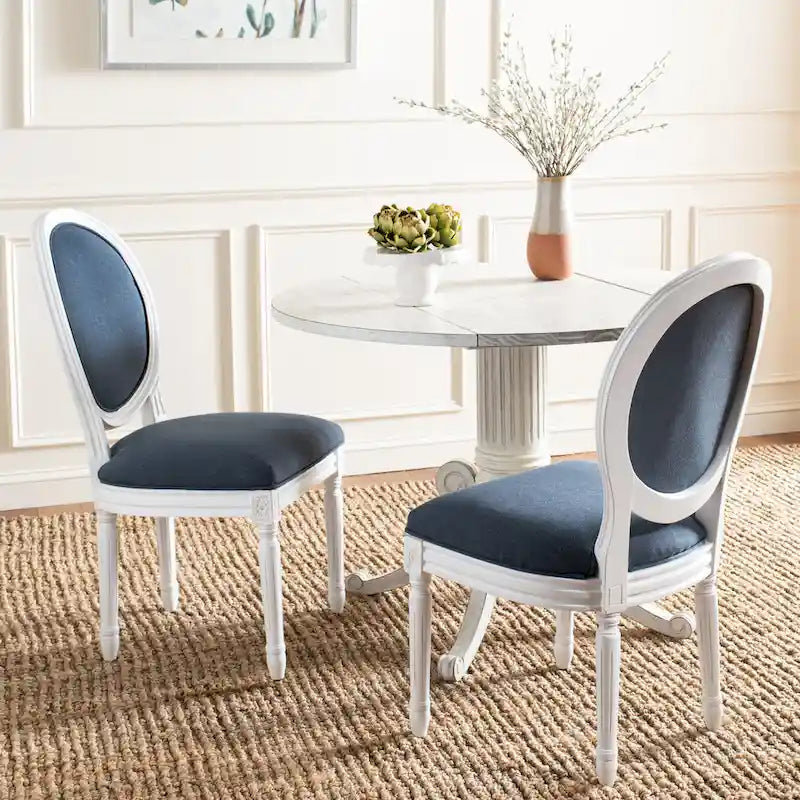 Chaise de salle à manger ovale parisienne Rona (lot de 2) - 20Lx20Px39H