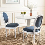 Chaise de salle à manger ovale parisienne Rona (lot de 2) - 20Lx20Px39H