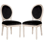 Chaise de salle à manger ovale parisienne Rona (lot de 2) - 20Lx20Px39H