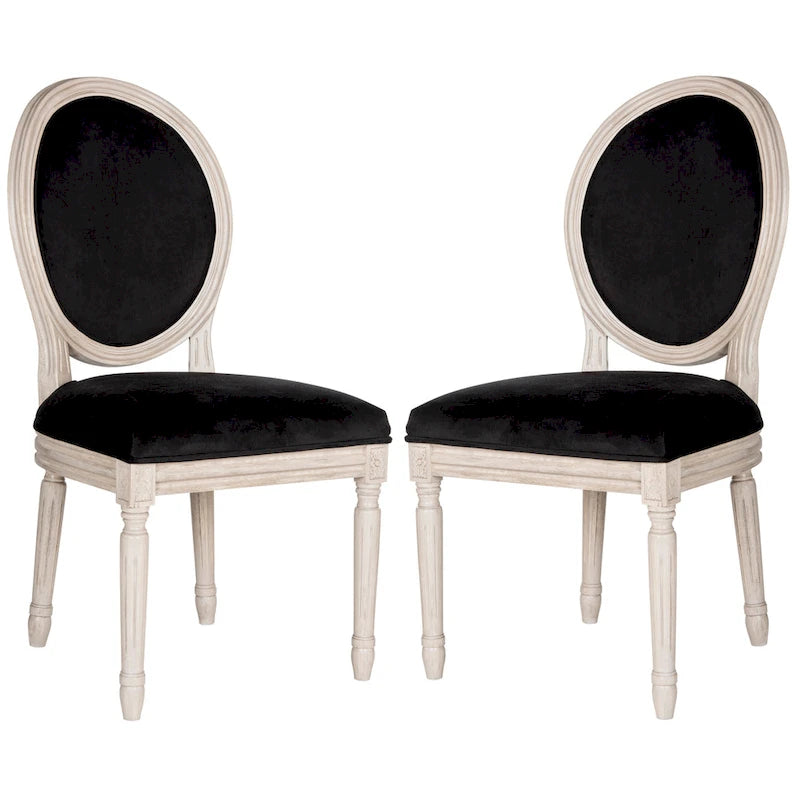 Chaise de salle à manger ovale parisienne Rona (lot de 2) - 20Lx20Px39H