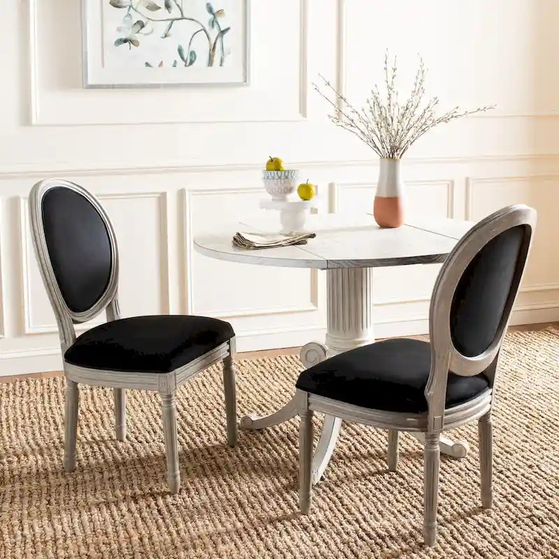 Chaise de salle à manger ovale parisienne Rona (lot de 2) - 20Lx20Px39H