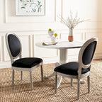 Chaise de salle à manger ovale parisienne Rona (lot de 2) - 20Lx20Px39H