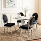 Chaise de salle à manger ovale parisienne Rona (lot de 2) - 20Lx20Px39H