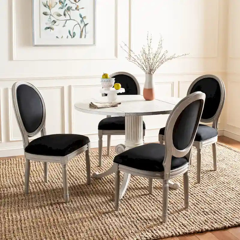 Chaise de salle à manger ovale parisienne Rona (lot de 2) - 20Lx20Px39H
