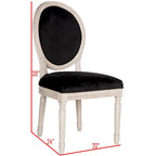Chaise de salle à manger ovale parisienne Rona (lot de 2) - 20Lx20Px39H