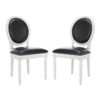 Chaise de salle à manger ovale parisienne Rona (lot de 2) - 20Lx20Px39H