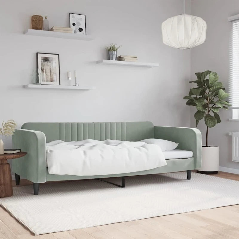 Canapé-lit rembourré pour chambre à coucher et salon, velours