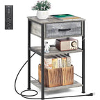 Table de chevet à 3 niveaux avec station de charge