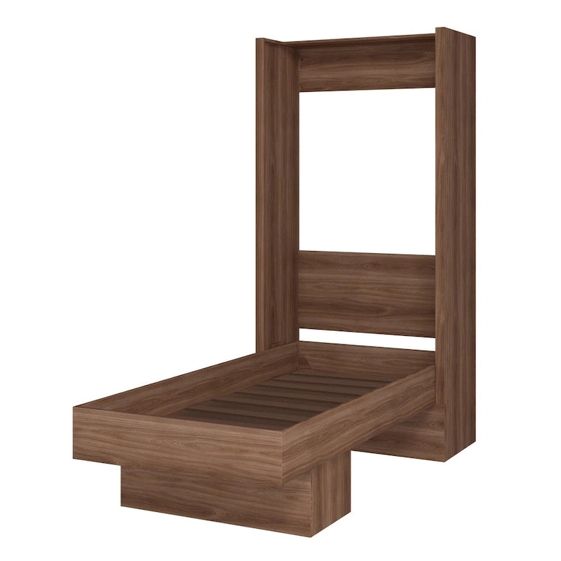 Lit escamotable contemporain Easy Lift Twin avec étagère
