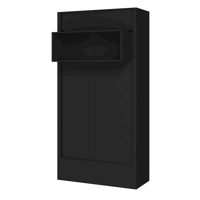 Lit escamotable contemporain Easy Lift Twin avec étagère