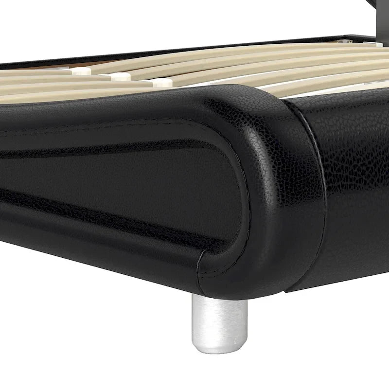 Cadre de lit King Size en PU Rembourré avec LED